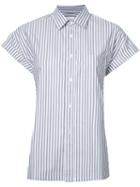 Golden Goose Deluxe Brand - Striped Short-sleeve Shirt - Women - Cotton - Xs, Grey, Cotton