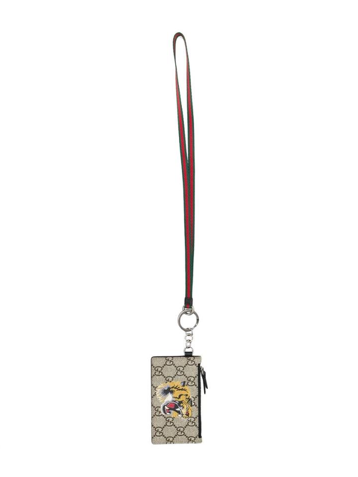Gucci Credit Cards Holder/key Chain - Black