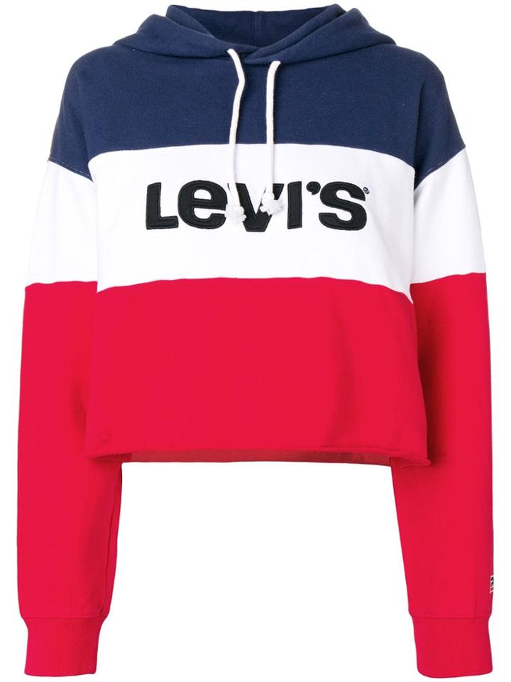 Levi's Colour-block Logo Hoodie - Blue