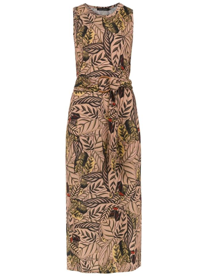 Andrea Marques Printed Midi Dress - Neutrals