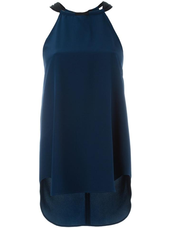 Cedric Charlier Back Bow Sleeveless Top