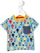 Fendi Kids - Lightbulb Print Polo Shirt - Kids - Cotton/spandex/elastane - 3 Mth, Infant Boy's, Blue