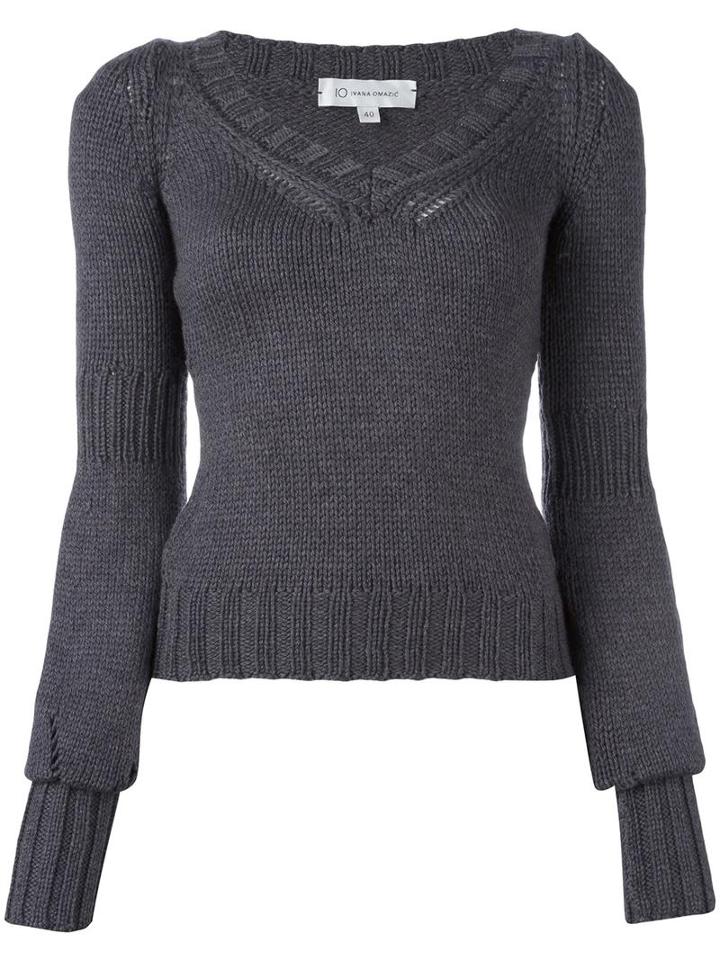 Io Ivana Omazic 'ampolla' Jumper, Women's, Size: 42, Grey, Merino