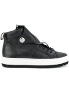 Armani Jeans Strapped Sneakers - Black