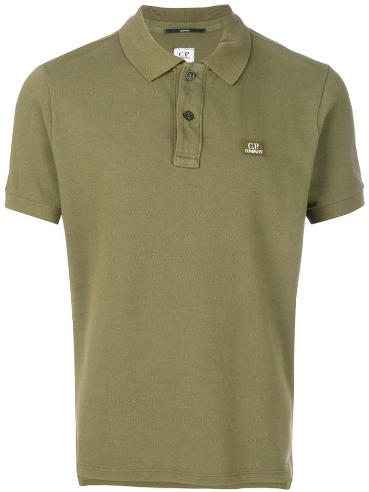 Cp Company Slim Fit Polo Shirt - Green