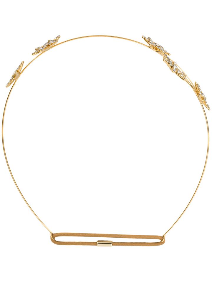 Jennifer Behr Jewelled Star Hairband - Metallic