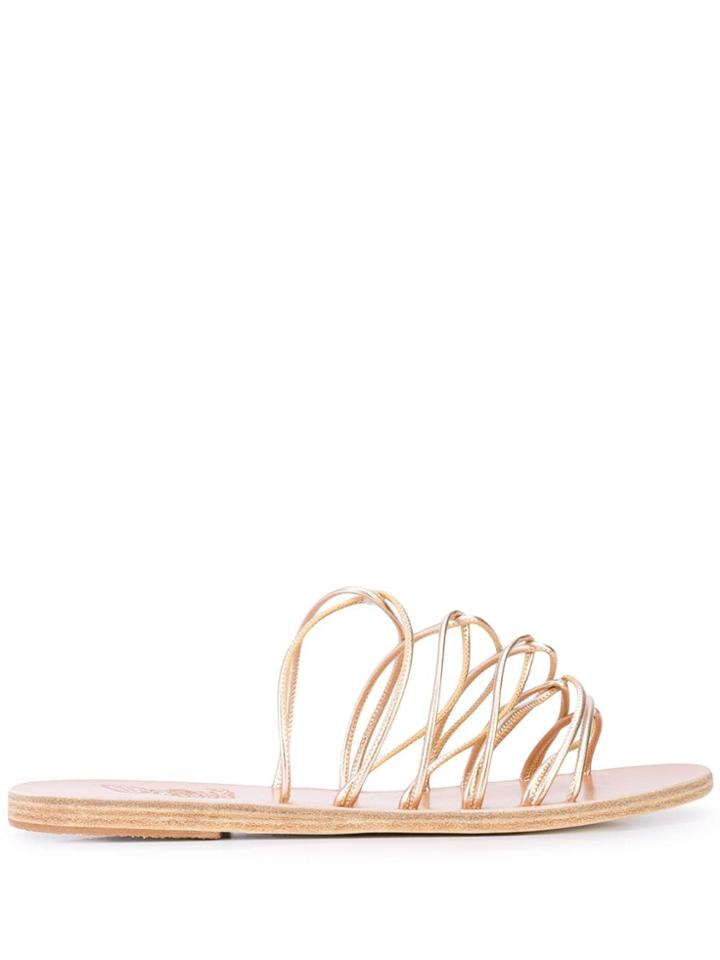 Ancient Greek Sandals Rodopi Strappy Sandals - Gold