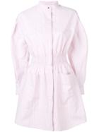 Cédric Charlier Striped Shirt Dress - Pink