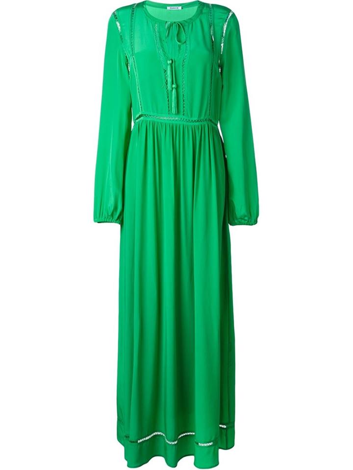 P.a.r.o.s.h. Lace Detail Tie Waist Dress