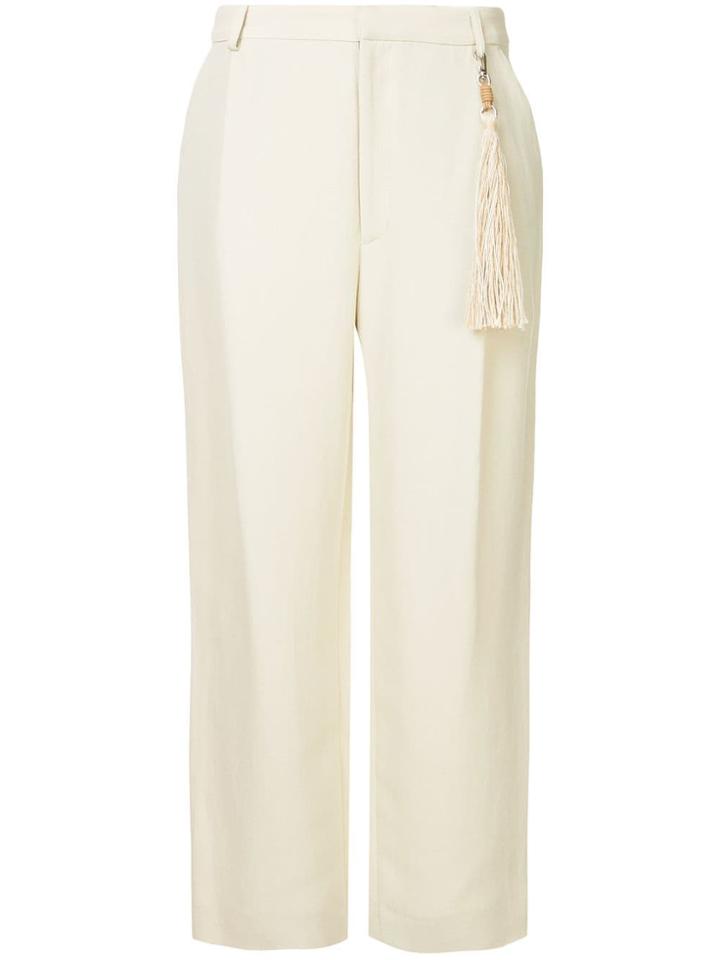 Muller Of Yoshiokubo Straight Leg Trousers - White