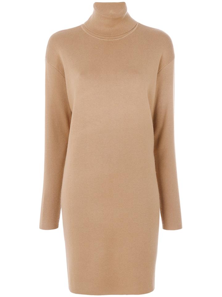 Michael Michael Kors Turtleneck Sweater Dress - Nude & Neutrals