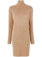 Michael Michael Kors Turtleneck Sweater Dress - Nude & Neutrals