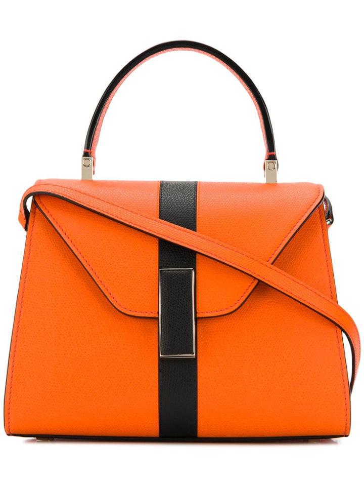 Valextra Mini Stripe Handbag - Orange