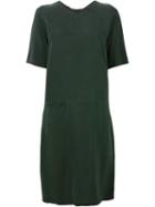 Humanoid Mid Length Shift Dress, Women's, Size: Large, Green, Cupro/viscose