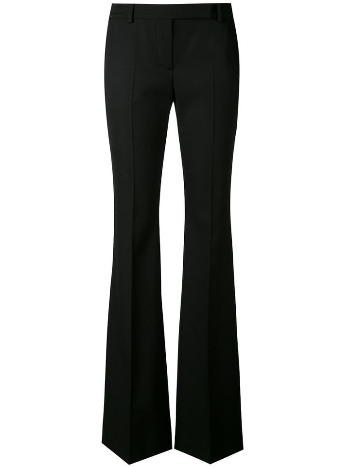 Alexander Mcqueen - High Waist Trousers - Women - Cupro/virgin Wool - 44, Black, Cupro/virgin Wool