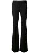 Alexander Mcqueen - High Waist Trousers - Women - Cupro/virgin Wool - 44, Black, Cupro/virgin Wool