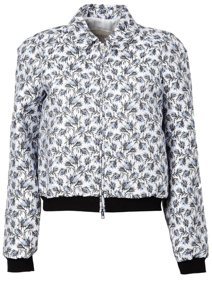 Giambattista Valli Jacquard Bomber Jacket - Black