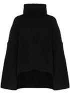 Joseph Turtleneck Ribbed Sweater - Black