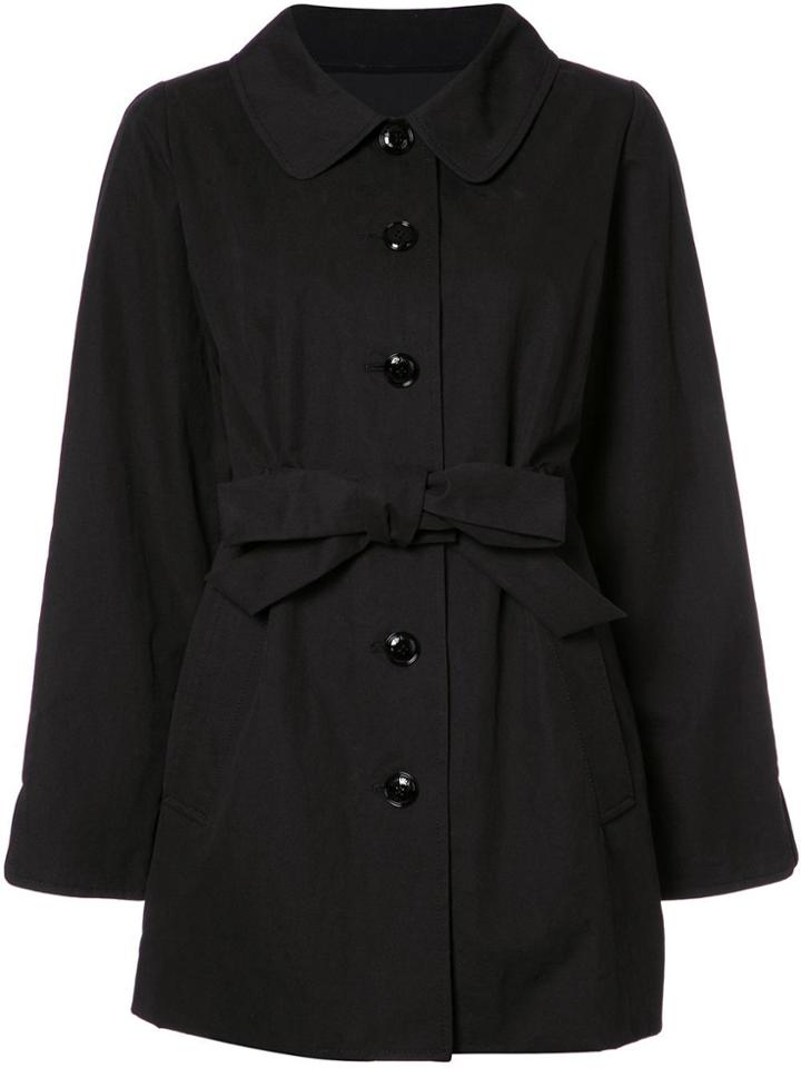 Boutique Moschino Belted Oversized Jacket - Black