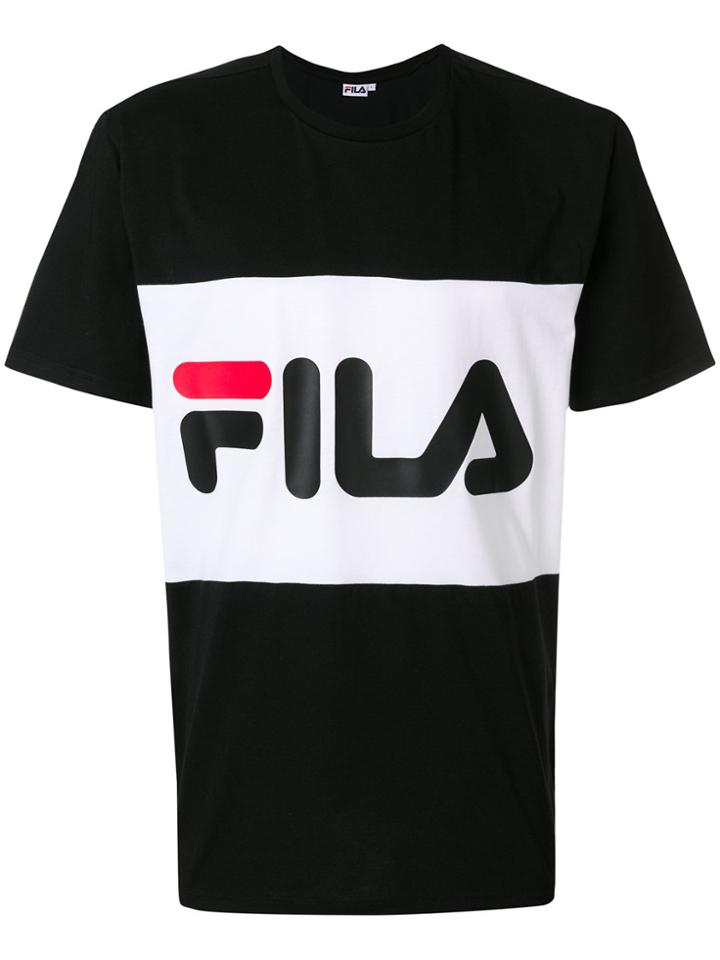 Fila Logo Monochrome T-shirt - Black
