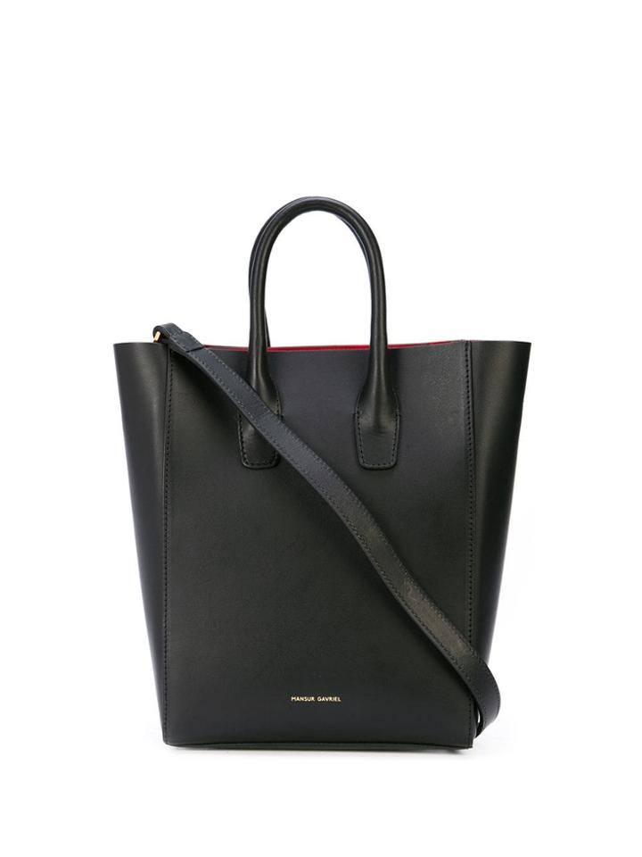 Mansur Gavriel Rectangular Tote Bag - Black