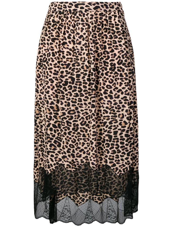 Zadig & Voltaire Joslin Print Leo Skirt - Neutrals