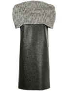 Zambesi Metallic Caped Shift Dress - Grey