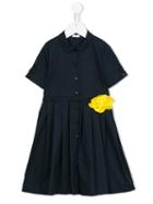 Il Gufo Shortsleeved Shirt Dress, Girl's, Size: 10 Yrs, Blue