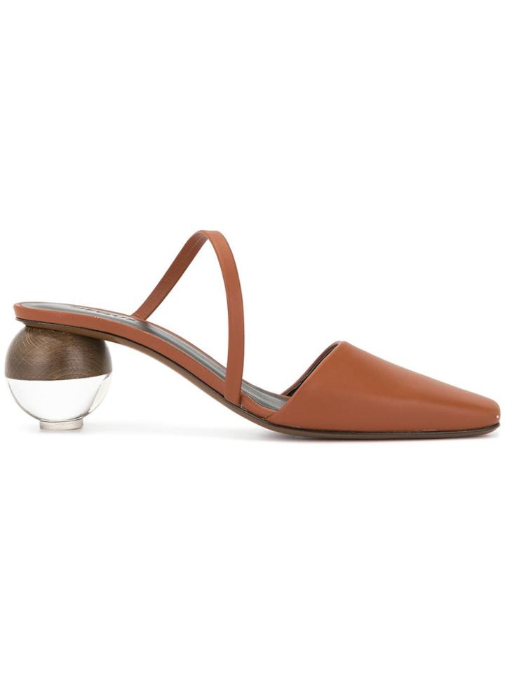 Neous Loda Closed-toe Mules - Brown