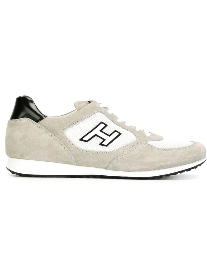Hogan H Logo Panel Low Top Sneakers