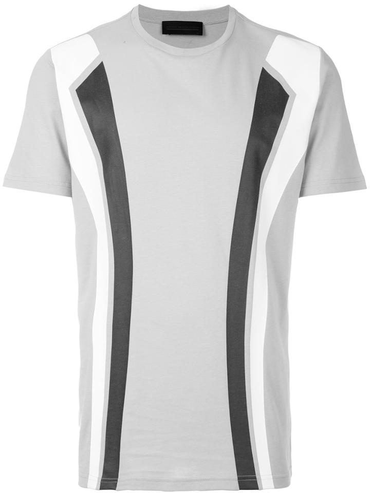 Diesel Black Gold Panelled T-shirt - Grey