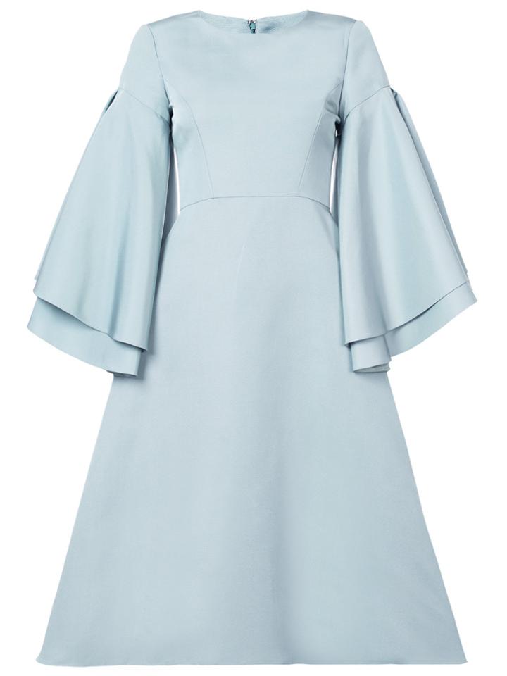 Christian Siriano Flared Dress - Green
