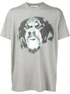 Givenchy Rottweiler Print T-shirt, Men's, Size: Xxs, Grey, Cotton/polyamide/wool