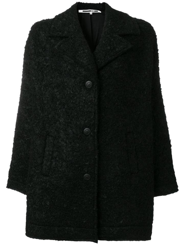 Mcq Alexander Mcqueen Oversized Single-breasted Coat - Black
