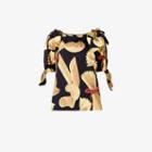 Dolce & Gabbana Pasta-printed Blouse, Women's, Size: 42, Black, Cotton