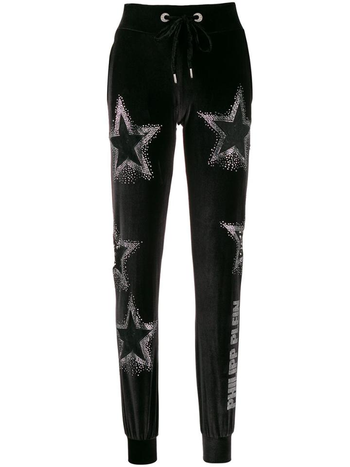 Philipp Plein Star Studded Track Pants - Black