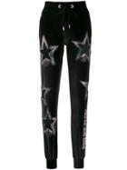 Philipp Plein Star Studded Track Pants - Black