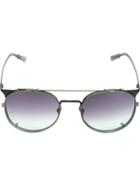 Linda Farrow Gallery Round Gradient Sunglasses