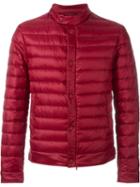 Herno Band Collar Padded Jacket, Men's, Size: 54, Red, Polyamide/feather Down