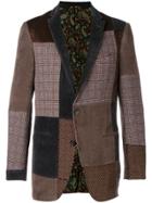 Etro Patch Tweed Jacket - Brown