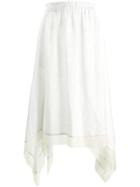 Fabiana Filippi Asymmetric Hem Skirt - White