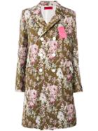 The Gigi Floral Double-breasted Coat - Multicolour