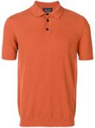 Roberto Collina Knitted Polo Shirt - Orange