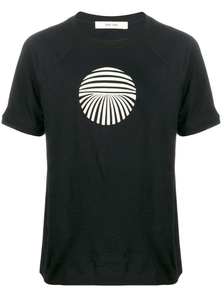 Damir Doma Printed Cotton T-shirt - Black