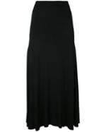 Le Ciel Bleu - Multh Rib Skirt - Women - Nylon/rayon - 36, Black, Nylon/rayon