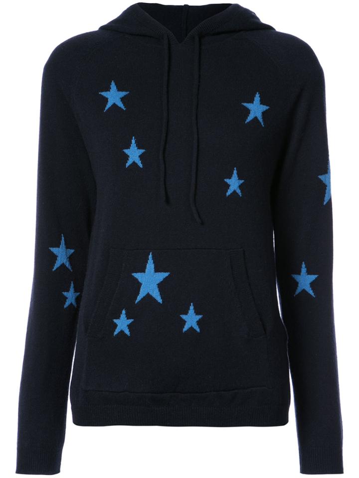 Chinti & Parker Star Hooded Jumper - Blue