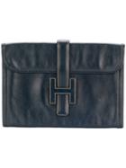 Hermès Vintage Jige Clutch - Blue