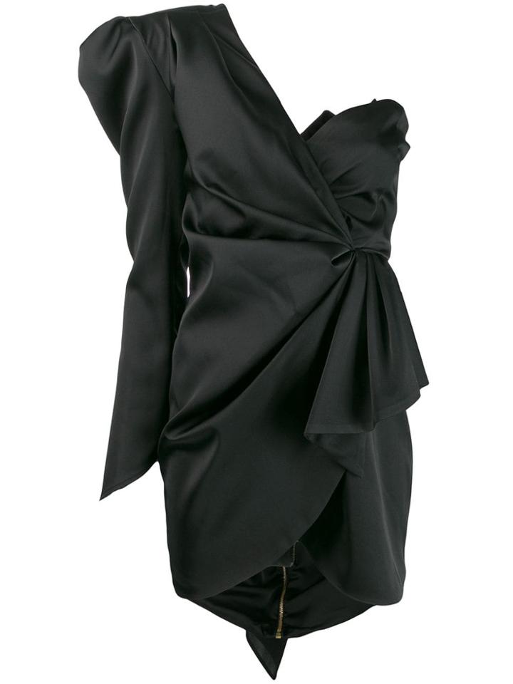 Nineminutes One Shoulder Dress - Black