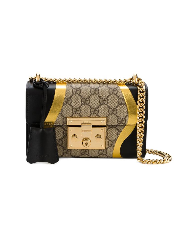 Gucci - Small Padlock Shoulder Bag - Women - Leather/metal - One Size, Black, Leather/metal