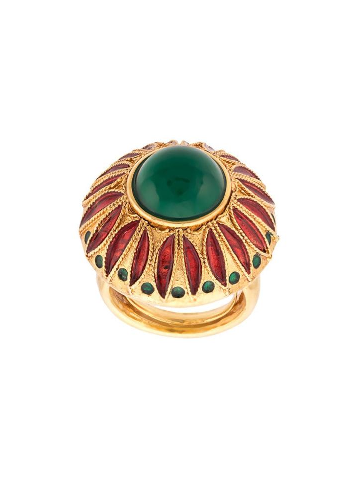 Oscar De La Renta Peacock Ring - Gold